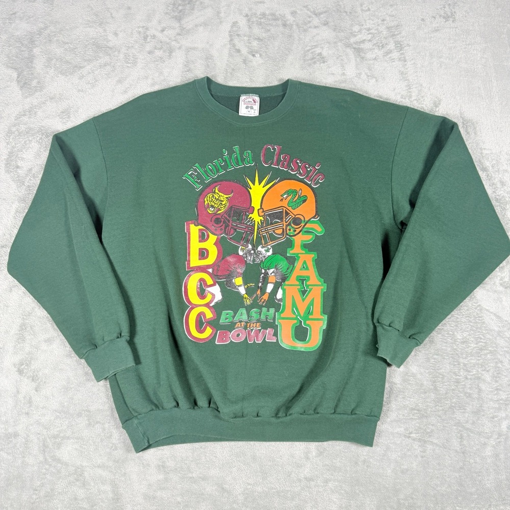 Vintage Florida Classic BCC FAMU Bash at the Bowl Mens XL Sweatshirt